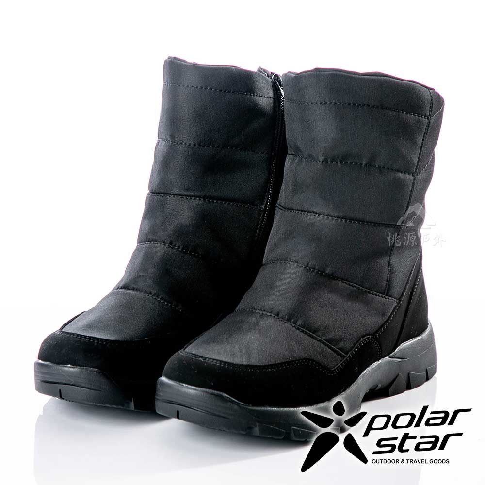PolarStar 男保暖雪鞋『黑』P18629 冰爪 / 內厚鋪毛 /防滑鞋底