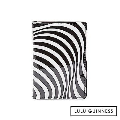 LULU GUINNESS FOLDED 卡片夾 (視覺條紋)