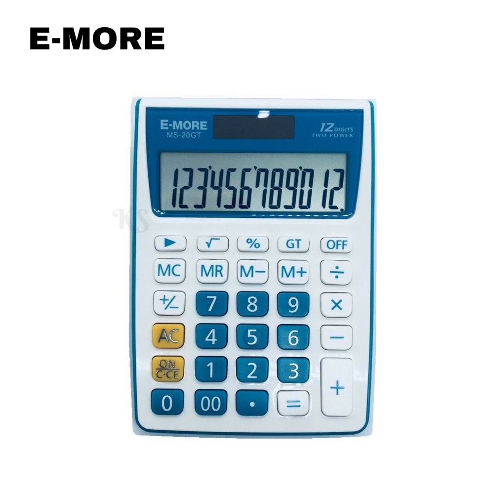 E-MORE 12位數國考型商用計算機/CT-MS20GT(藍)