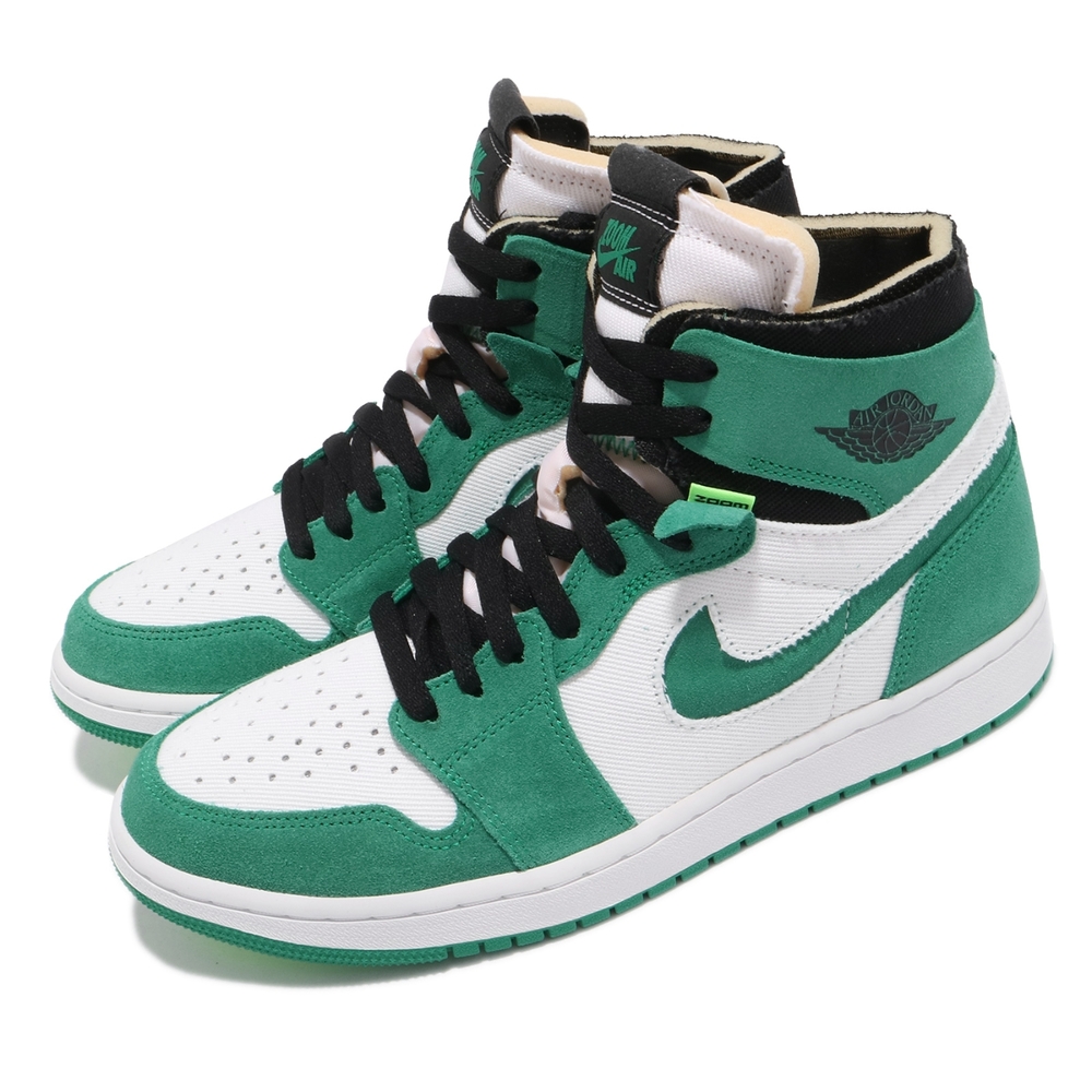 Nike 休閒鞋 Jordan 1 Zoom Air 男鞋 氣墊 舒適 避震 喬丹一代 穿搭 綠 白 CT0978300