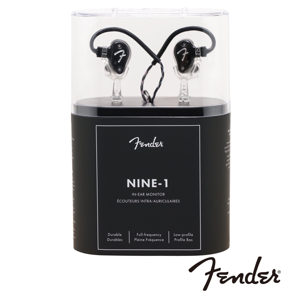 Fender NINE 1 IEM 入耳式監聽耳機｜金屬黑