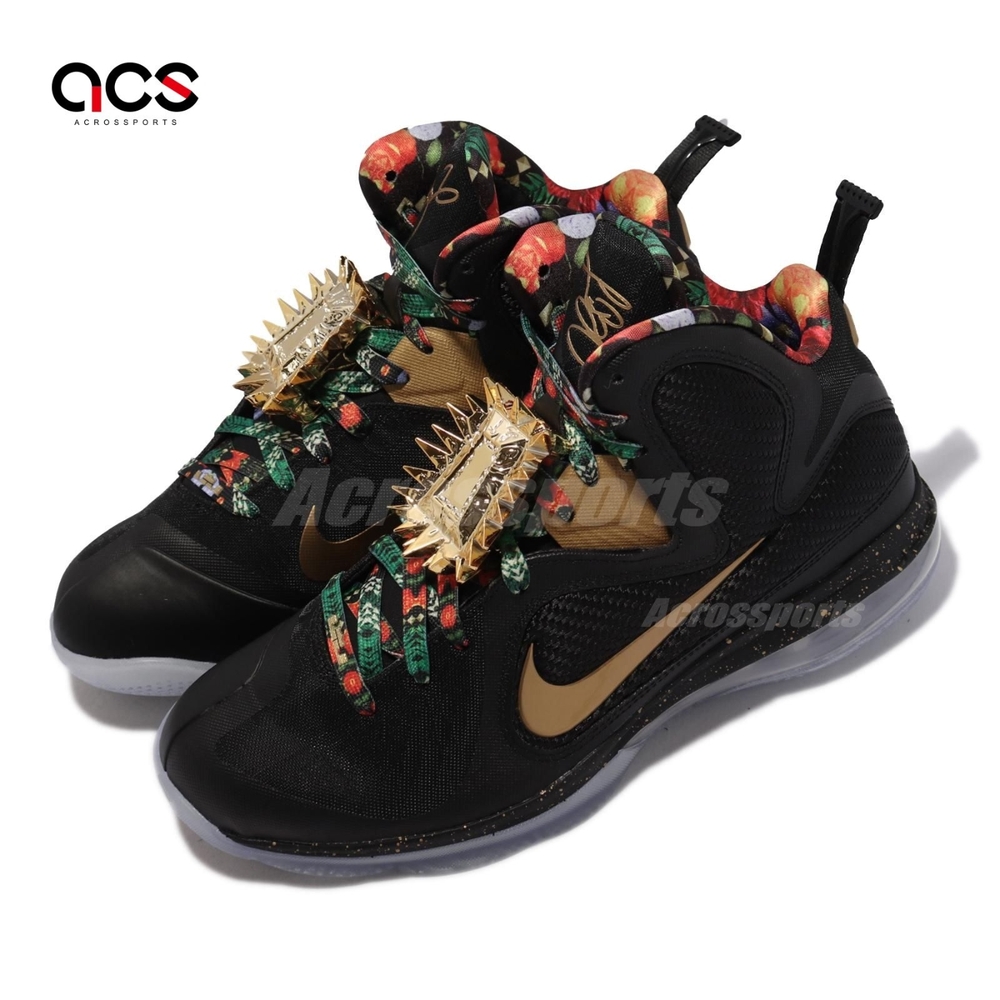 Nike 籃球鞋LeBron IX 明星款運動男鞋Watch The Throne 避震黑金DO9353