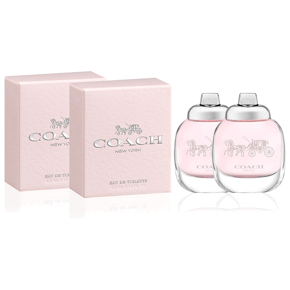 Coach New York時尚經典女性淡香水 4.5ml 小香 (2入組)