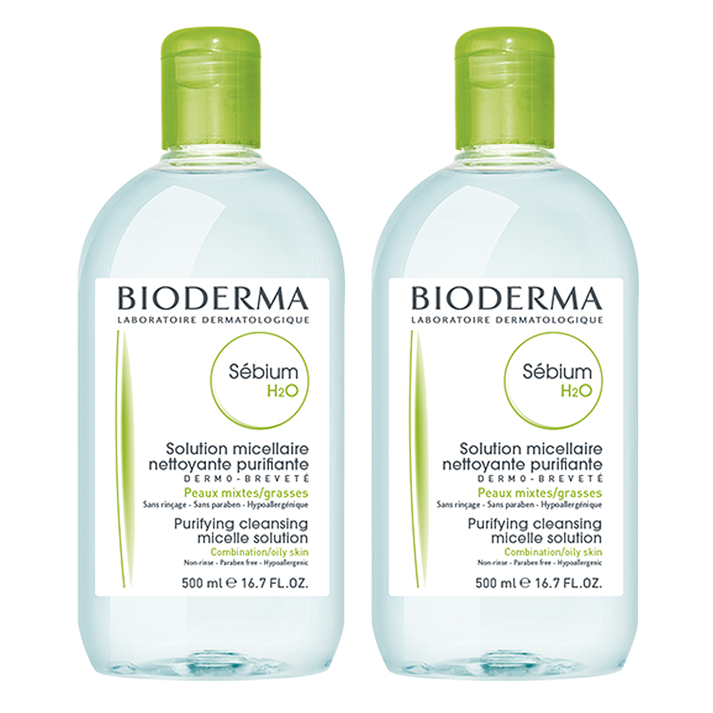 BIODERMA貝膚黛瑪 平衡控油潔膚液500ml(2入組)