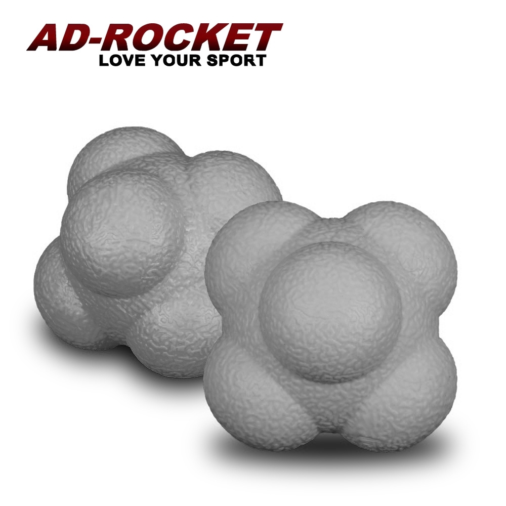 AD-ROCKET 六角反應訓練球(兩入組)(灰色)