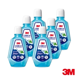 3M 三效漱口水 薄荷口味-120ML 6入