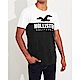 海鷗 Hollister HCO 經典電繡文字大海鷗短袖T恤-白黑拼色 product thumbnail 1