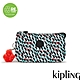 Kipling 黑綠抽象印花三夾層配件包-CREATIVITY L product thumbnail 1