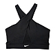 Nike As Nk Ic Df Swsh Wrap Bra 女款 黑色 交叉 削肩 中強度 內衣 DO6892-010 product thumbnail 1