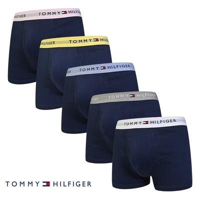 Tommy Hilfiger Classics Paquet DE系列 棉質高彈性 平口褲/四角褲-五件組