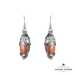 Georg Jensen 喬治傑生 2024 HERITAGE 耳環 純銀 紅碧璽 耳環