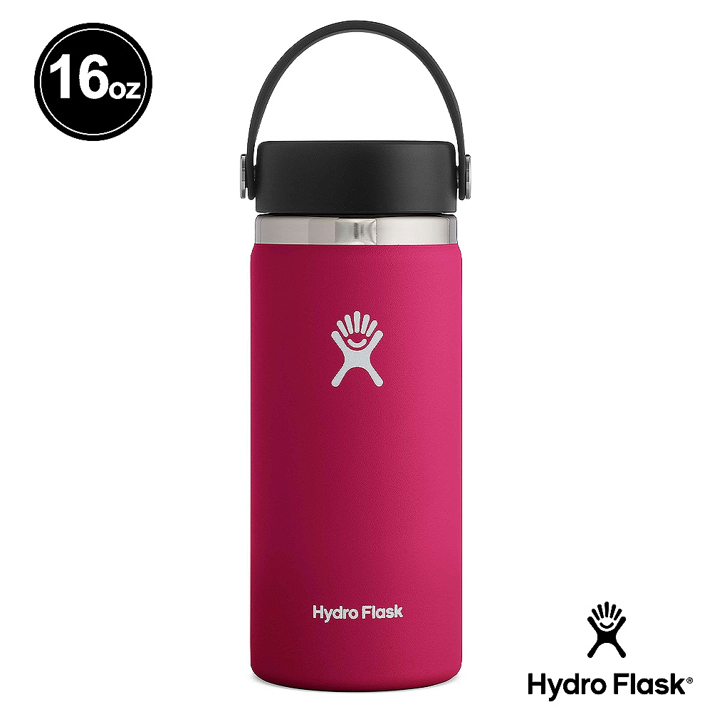 Hydro Flask 寬口 16oz/473ml 真空保溫鋼瓶 酒紅色