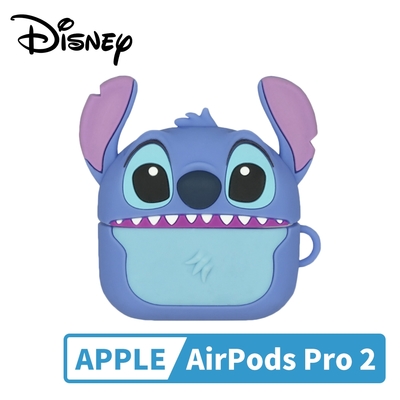 日本正版 史迪奇 AirPods Pro 2 保護殼 殼套 保護套 防摔軟殼 第1/2代通用 星際寶貝 - 093352