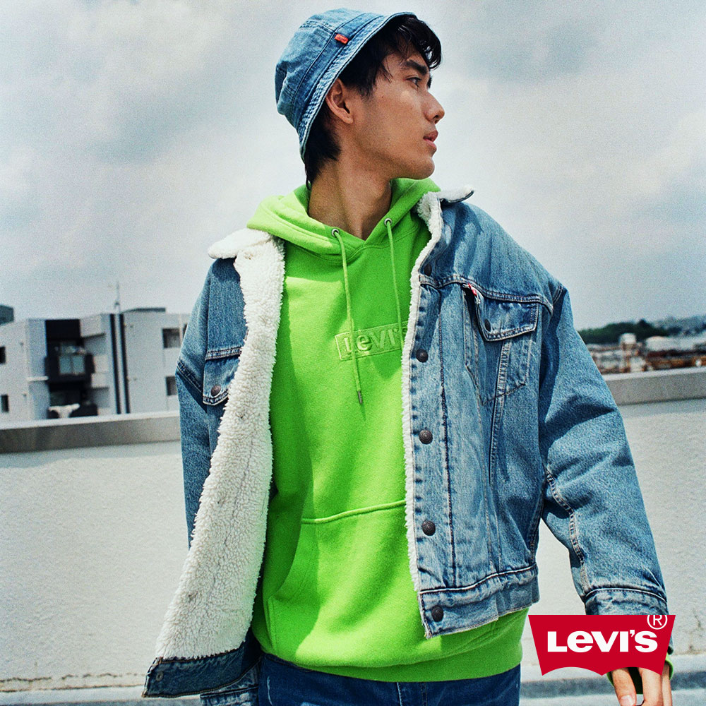 Levis 男款 牛仔外套 Oversize 寬鬆版 Sherpa 棉花絨