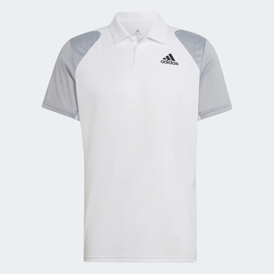 ADIDAS CLUB POLO男網球短袖POLO-白-HB9065