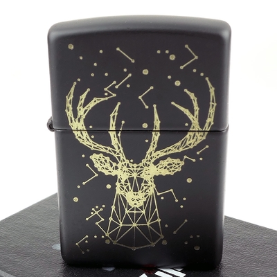 【ZIPPO】美系~Deer Design-雄鹿星座圖案設計打火機