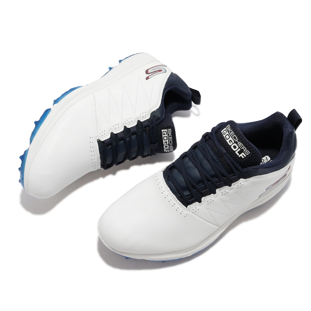 Skechers 高爾夫球鞋Go Golf PRO 4 男鞋緩衝緩震防水皮革鞋面輕巧靈敏