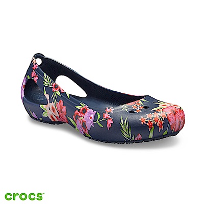 Crocs 卡駱馳 (女鞋) 卡笛印花平底鞋 205862-96N