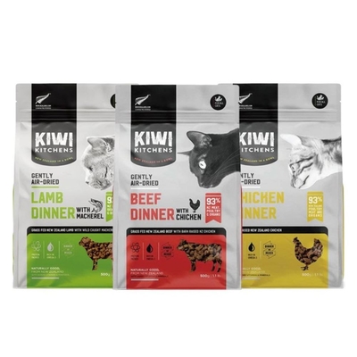 KIWI KITCHENS奇異廚房醇鮮風乾貓糧 200g｜7 oz x 2入組