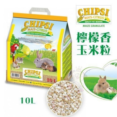 JRS德國CHIPSI-檸檬香玉米粒10L (J16) (小動物用) 四入組