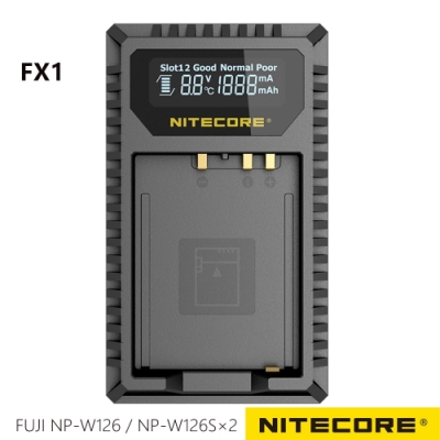 Nitecore FX1 液晶顯示充電器 FOR FUJI NP-W126