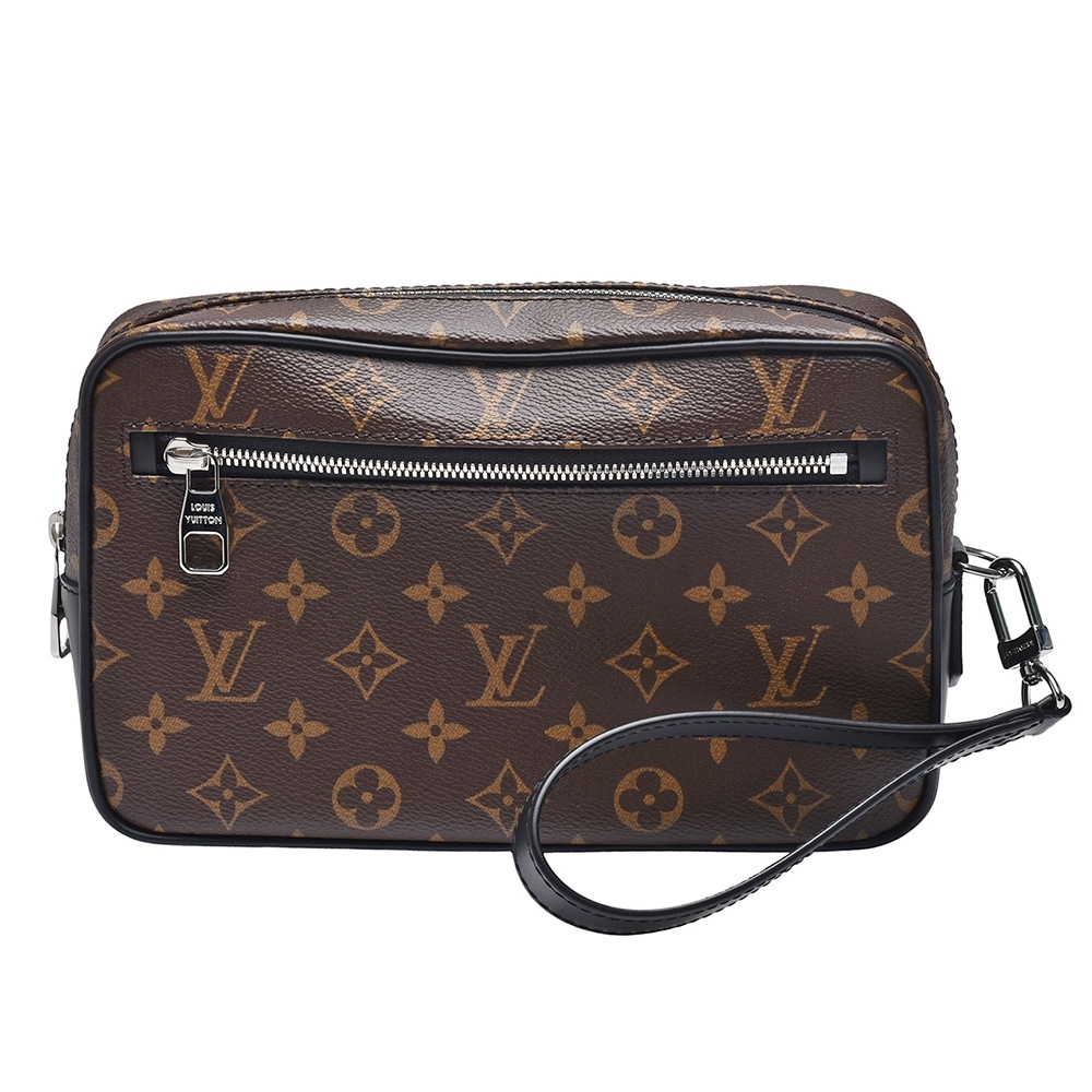 LV M42838 KASAI經典Monogram帆布拉鍊手拿包