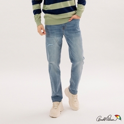 Arnold Palmer -男裝COOL MAX修身牛仔褲(淺藍)