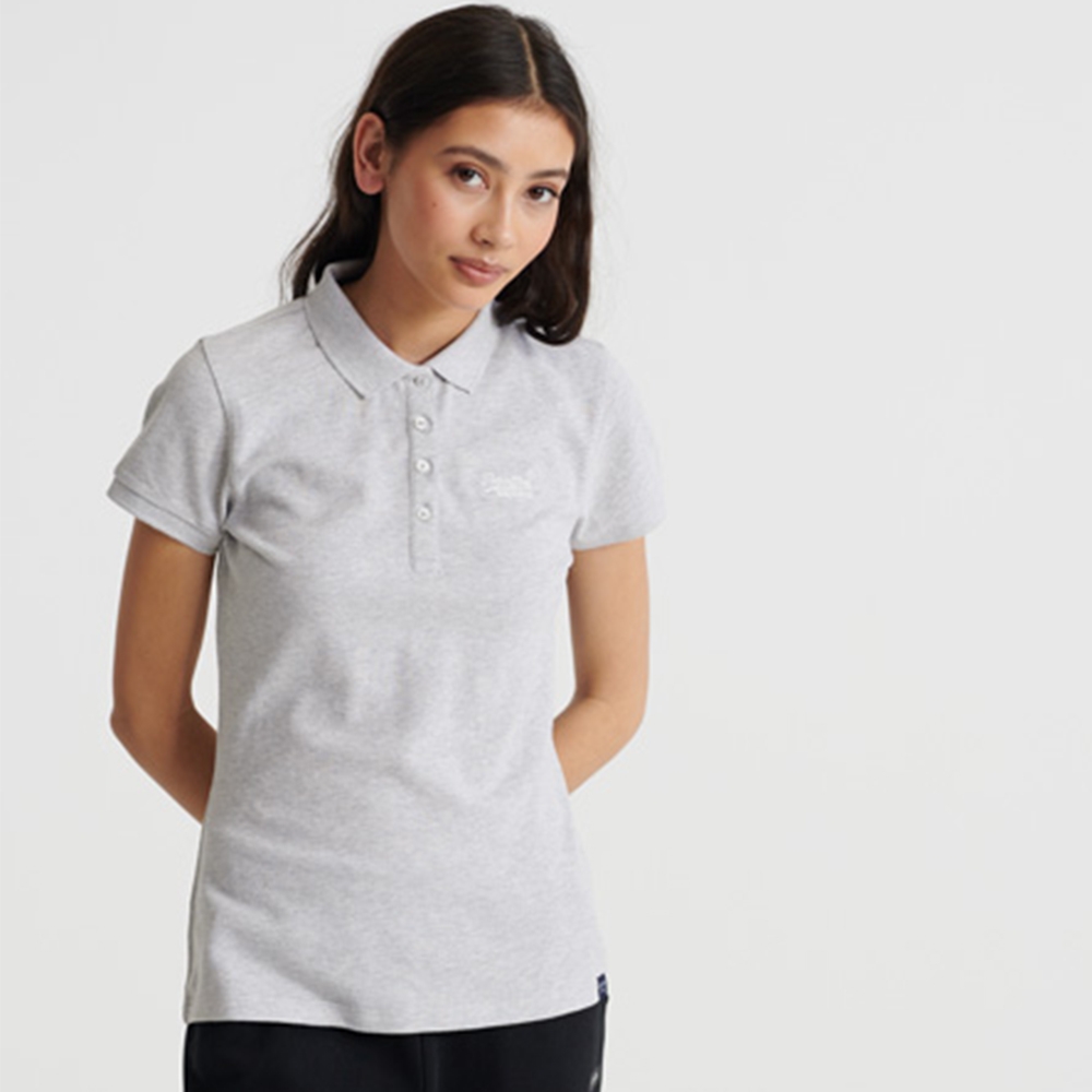 SUPERDRY 女裝 POLO衫 POLO SHIRT 灰