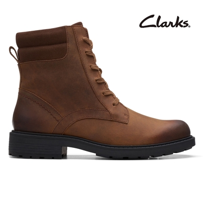 【Clarks】Orinoco2 Spice 輕柔觸感啞光飾面休閒女短靴 棕色(CLF67962B)