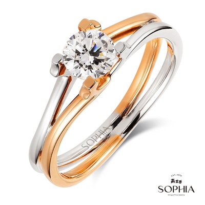 SOPHIA 蘇菲亞珠寶 - 維爾拉 50分 F/VVS1 18K金 鑽石戒指