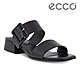 ECCO ELEVATE SQUARED SANDAL 塑雅方頭摩登粗跟涼鞋 女鞋 黑色 product thumbnail 1