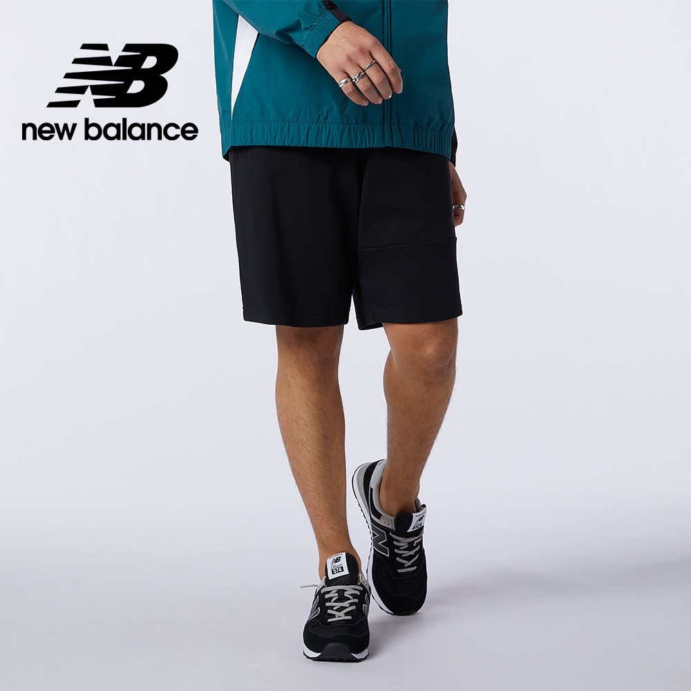 [New Balance]NB棉短褲_男性_黑色_AMS13502BK