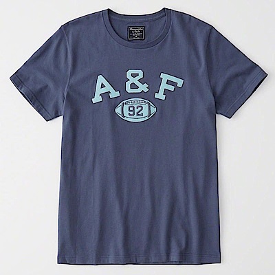 AF a&f Abercrombie & Fitch 短袖 T恤 藍 0928