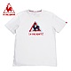 le coq sportif 法國公雞牌變化LOGO印花短袖T恤 男-白 product thumbnail 1