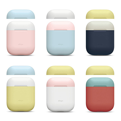 elago AirPods 爆紅雙色煥彩保護套