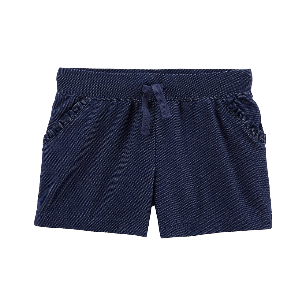【Carter's】舒適深藍抽繩短褲(2T-5T)
