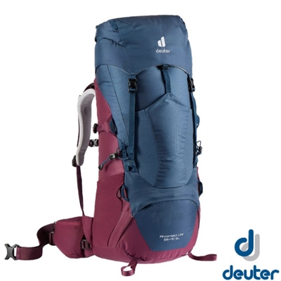 Deuter Aircontact Lite 35+10L 專業輕量拔熱透氣背包_深藍/黑莓