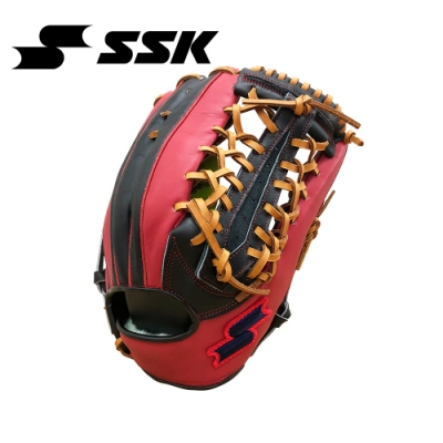 SSK  KPG250 SERIES 棒壘手套(藍紅標)  黑/紅   KPG250-9020I