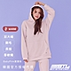 STL yoga 韓國瑜伽 Pick Up Oversize 大連帽T 刷毛 保暖 厚軟磅 hoodie 長袖 上衣／BabyPink寶寶粉 product thumbnail 1