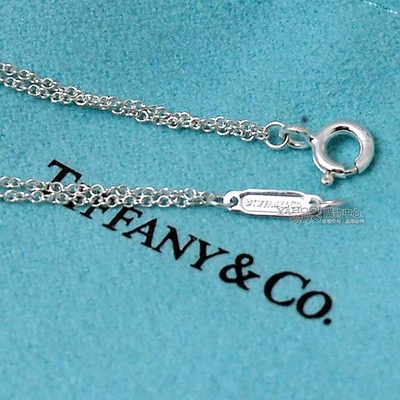 Tiffany&Co.大愛心刻字雙鍊925純銀手鍊| 手鍊/戒指/其他| Yahoo奇摩