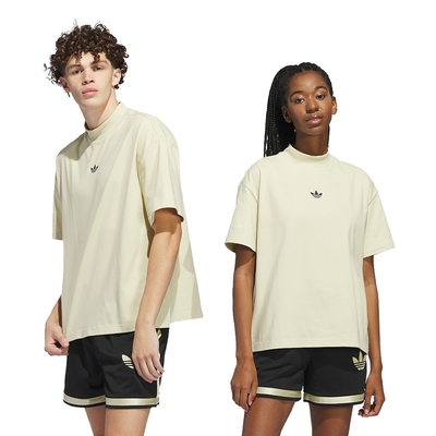 【Adidas 愛迪達】 MOCK T-SHIRT 圓領短袖T恤 男女 - IN4214
