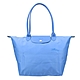 LONGCHAMP LE PLIAGE GREEN系列刺繡LOGO再生尼龍折疊長把肩背水餃包(大款/多色任選) product thumbnail 7