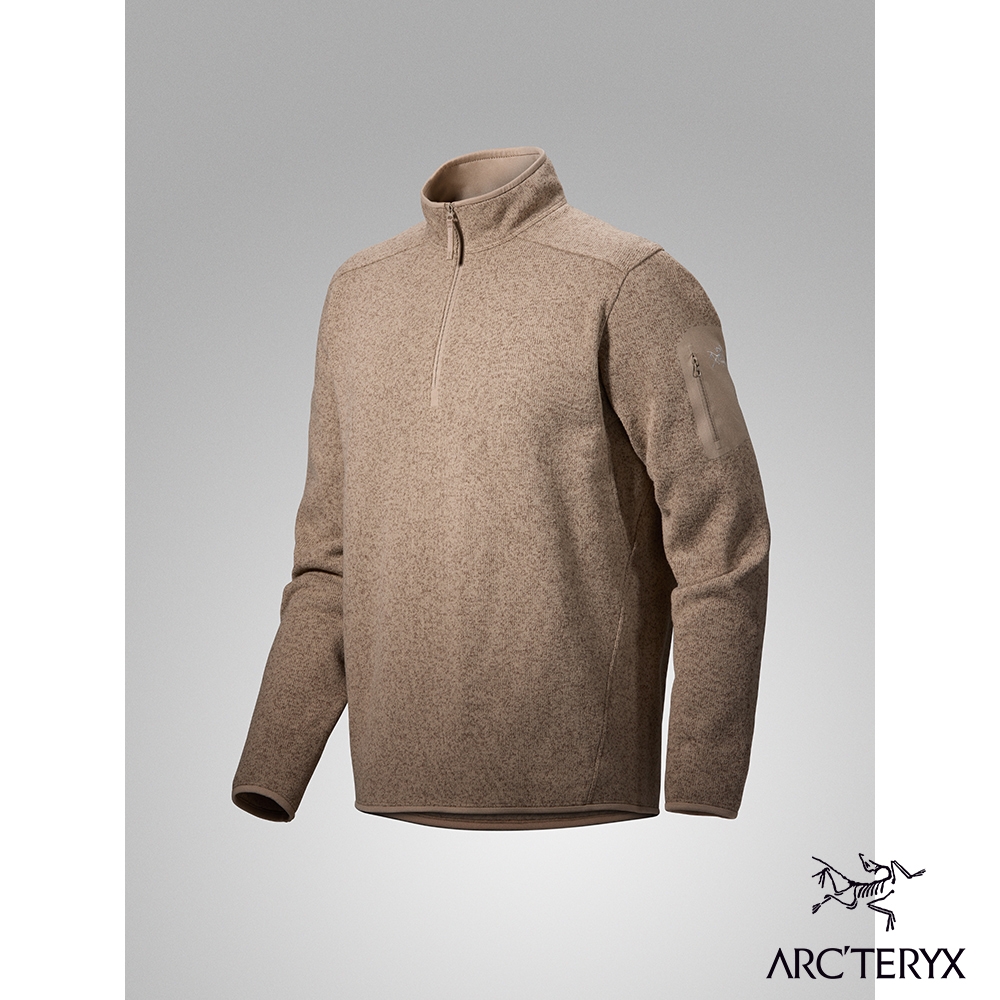 Arcteryx 始祖鳥 男 Covert 1/2 刷毛套頭衫 煙燻雜棕