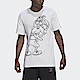 Adidas Disney Tee 2 [HC0646] 男 短袖 上衣 T恤 運動 休閒 迪士尼 高飛 愛迪達 白 product thumbnail 1
