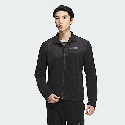 Adidas Fleece Jacket IL8996 男 立領 外套 夾克 亞洲版 運動 戶外 休閒 保暖 黑