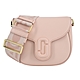 MARC JACOBS THE J MARC SADDLE 牛皮磁扣翻蓋斜背馬鞍包-小/玫瑰粉 product thumbnail 1