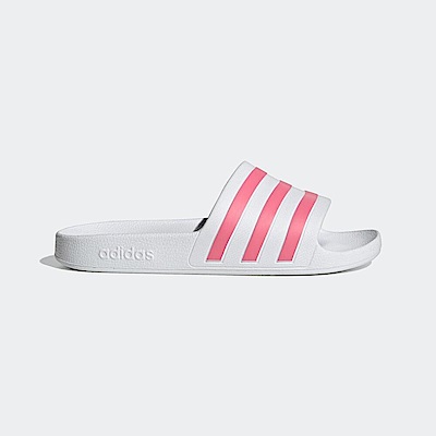 Adidas Adilette Aqua [GZ5237] 女 涼拖鞋 運動 經典 簡約 快乾 夏日 海灘 泳池 白 粉