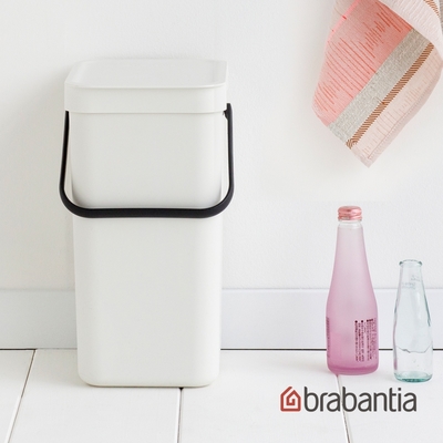 【Brabantia】多功能餐廚置物桶12L-白色