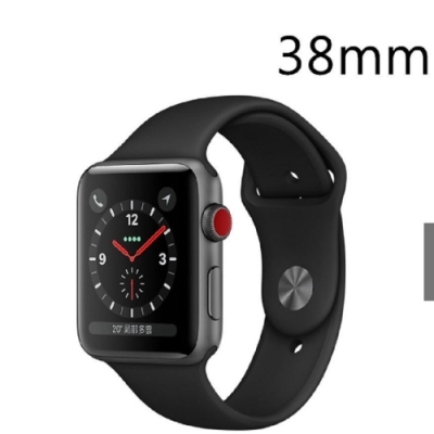 《福利品》Apple Watch Series 3 (GPS+網路) 38- 灰鋁金屬錶殼