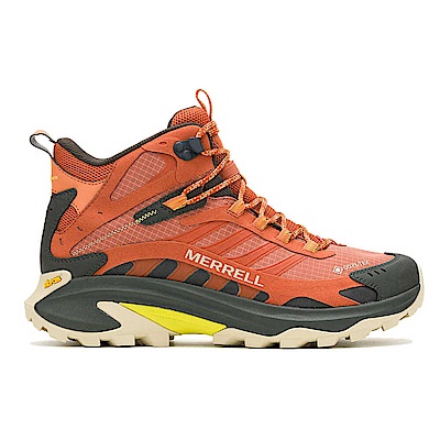 Merrell Moab Speed 2 Mid GTX [ML037507] 男 戶外鞋 越野 防水 黃金大底 磚橘